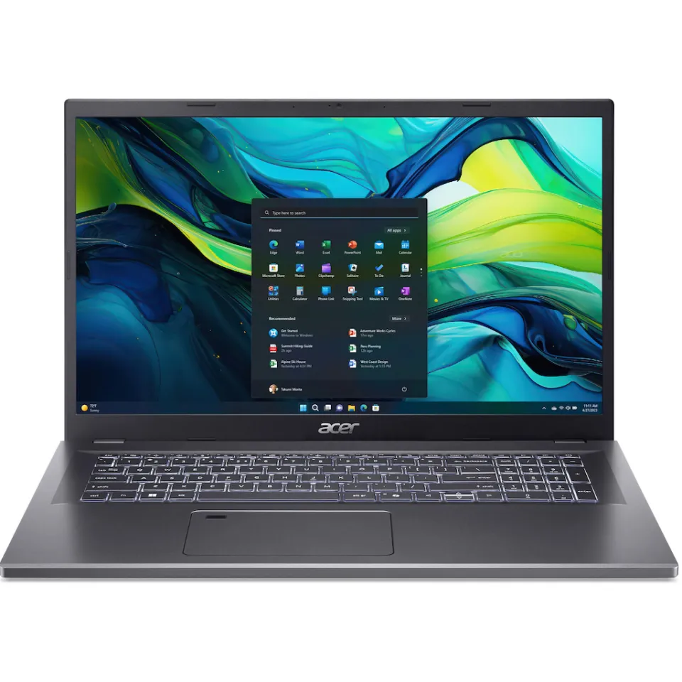 Acer Aspire 17 A17-51M-974V laptop grijs, foto 2