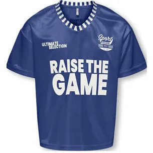 Only T-shirt met backprint blauw, foto 3