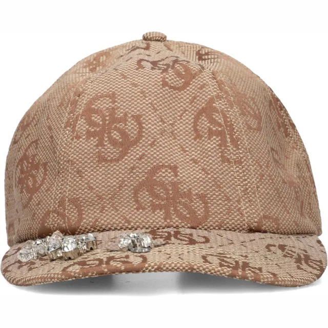 Guess Petten Audrey Logo Jacq Basebal Cap Beige - One size Bruin