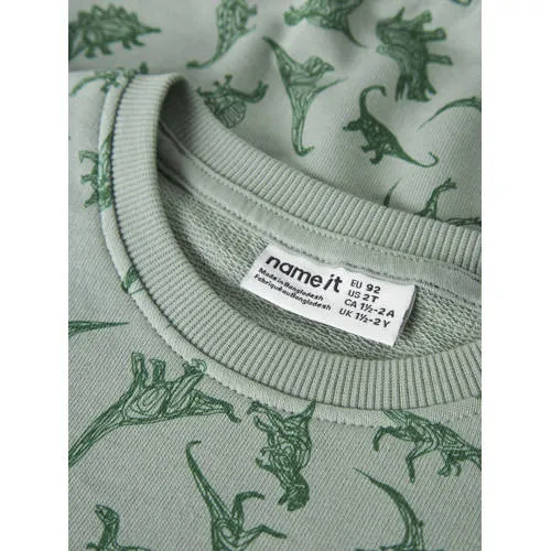 NAME IT MINI sweater Groen All over print, foto 3