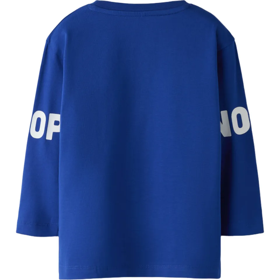 NAME IT MINI Snoopy rechtvallende longsleeve kobaltblauw, foto 2