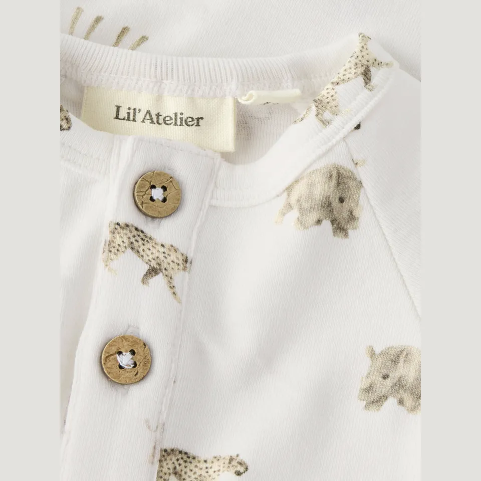 Lil' Atelier BABY romper met all over print wit, foto 7