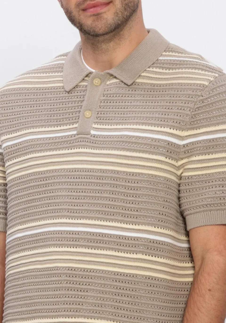Levi's Heren Polo's & T-shirts Laguna Sweater Polo - Beige, foto 4