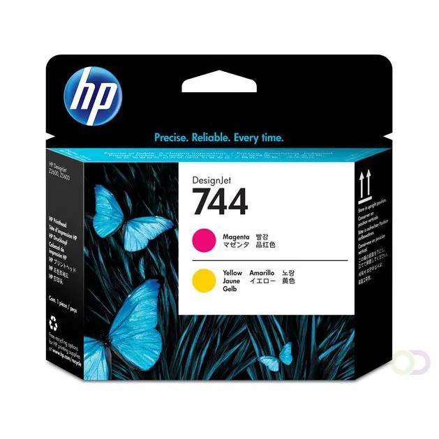 Hp 744, Printkop&inkt Magenta&Geel 13ml