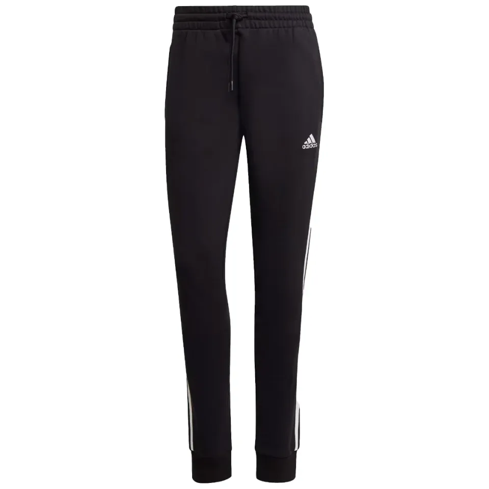 Adidas Essentials 3-stripes cuffed joggingbroek zwart, foto 2