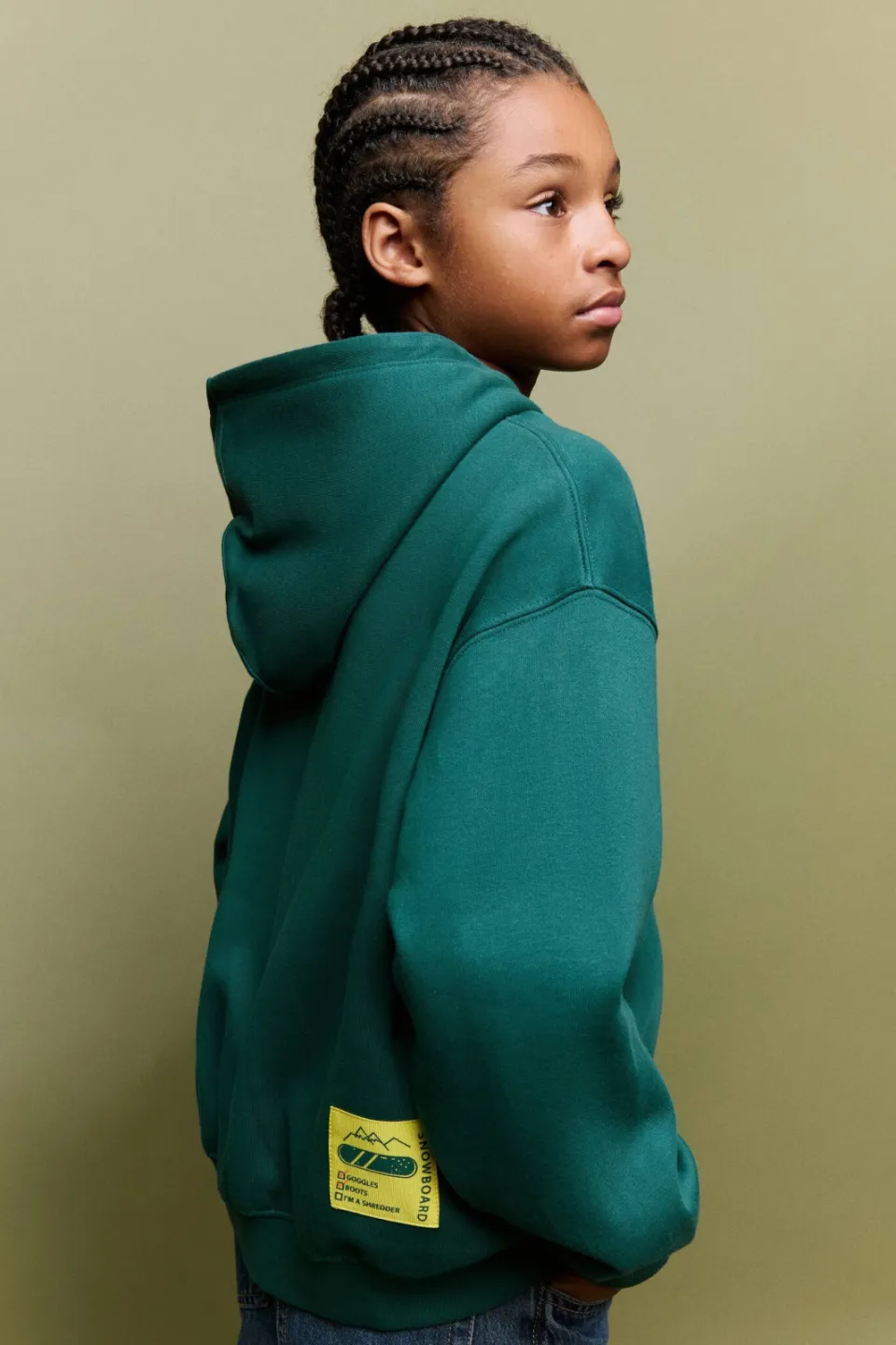 Mango Kids sweater met tekst - groen, foto 7