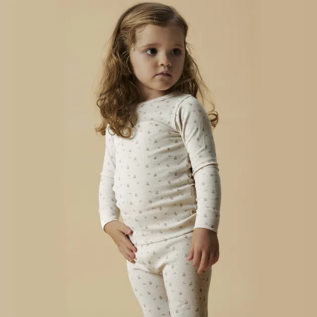 Lil' Atelier MINI longsleeve ecru Ecru/lichtroze