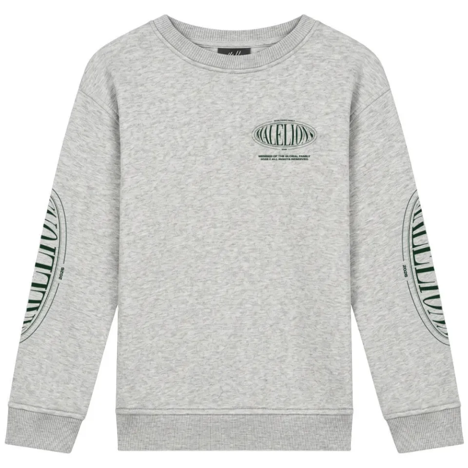 Malelions sweater met backprint - grijs, foto 2