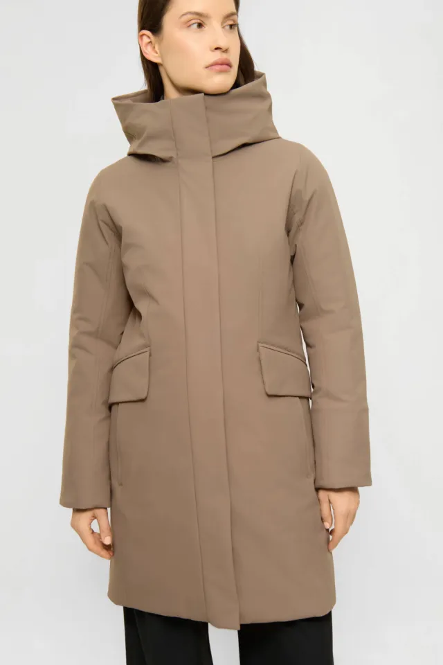 Elvine Sophie winterjas taupe, foto 4
