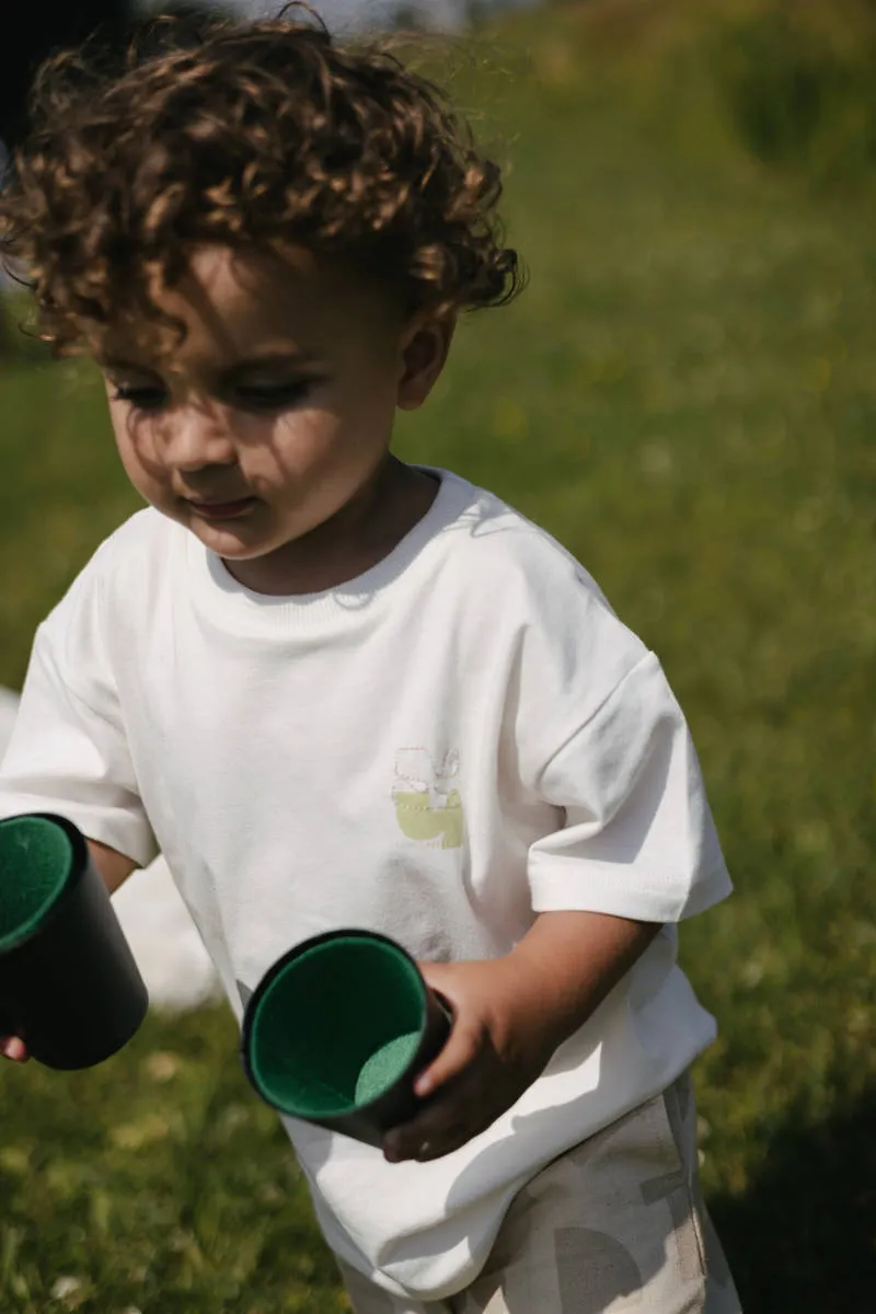 LEVV Little T-shirt met backprint wit