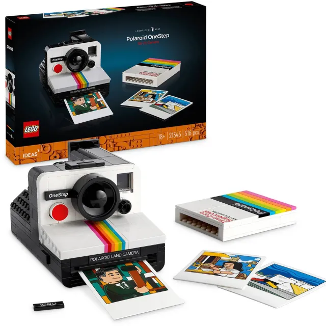 Lego IDEAS Ideas Polaroid OneStep SX-70 camera Vintage Bouwpakket voor Volwassenen 21345