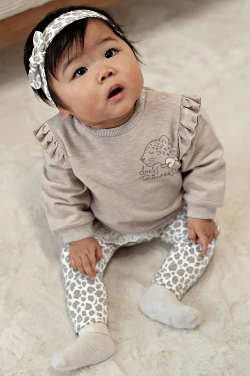 Feetje sweater Dress to Impress taupe/offwhite/bruin, foto 5