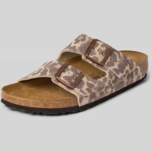 Birkenstock Sandaaltjes van leer in all-over look model 'Arizona', foto 2