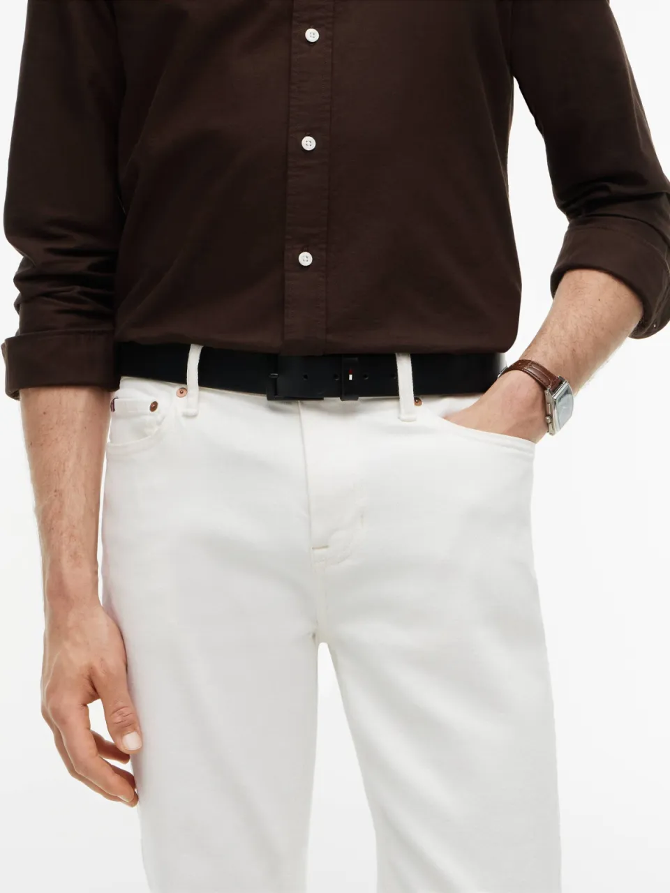 Tommy Hilfiger Adan leren riem zwart, foto 2