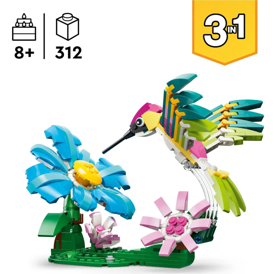 Lego Creator Wilde dieren: kleurrijke kolibrie 31384, foto 6