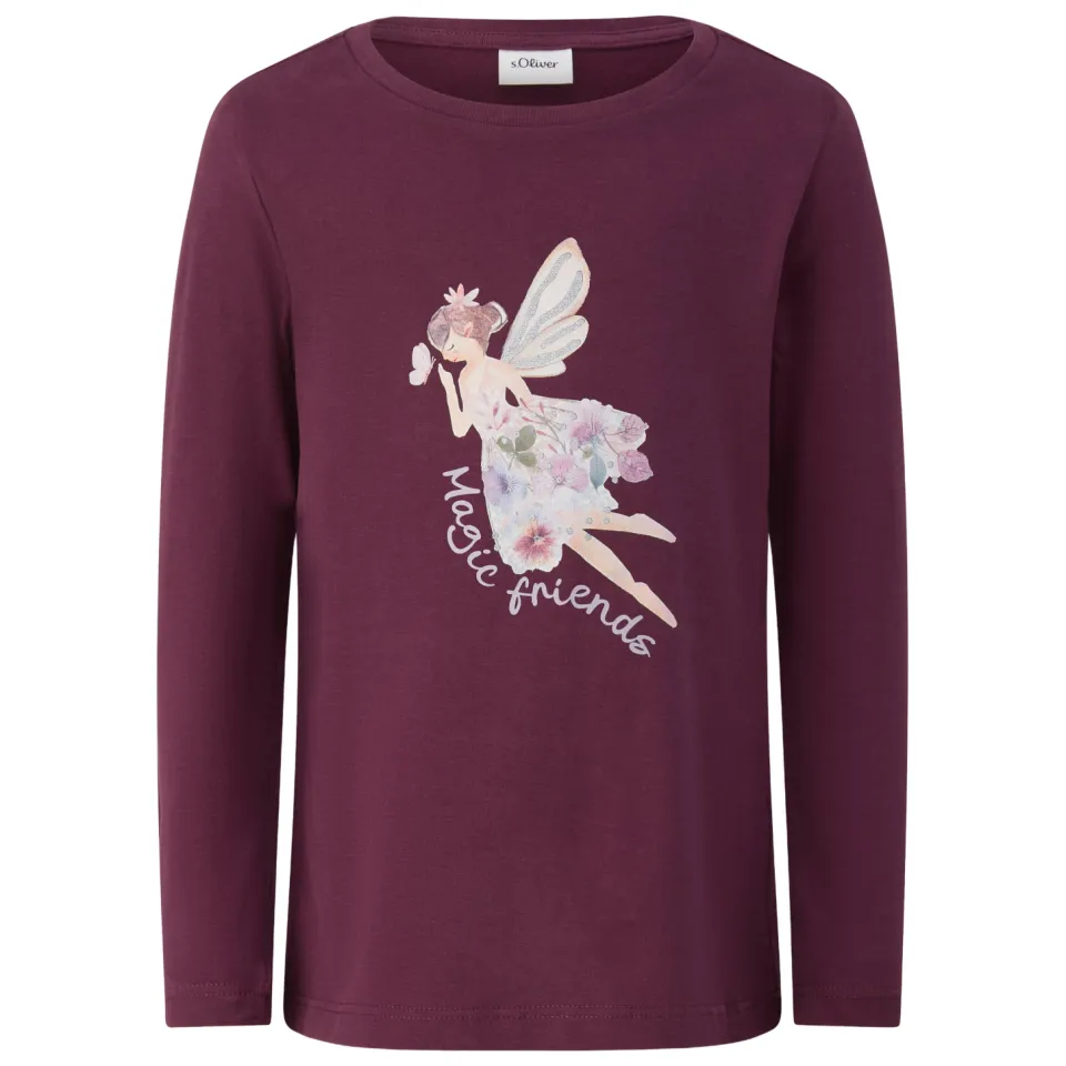 S.Oliver longsleeve met print paars, foto 2