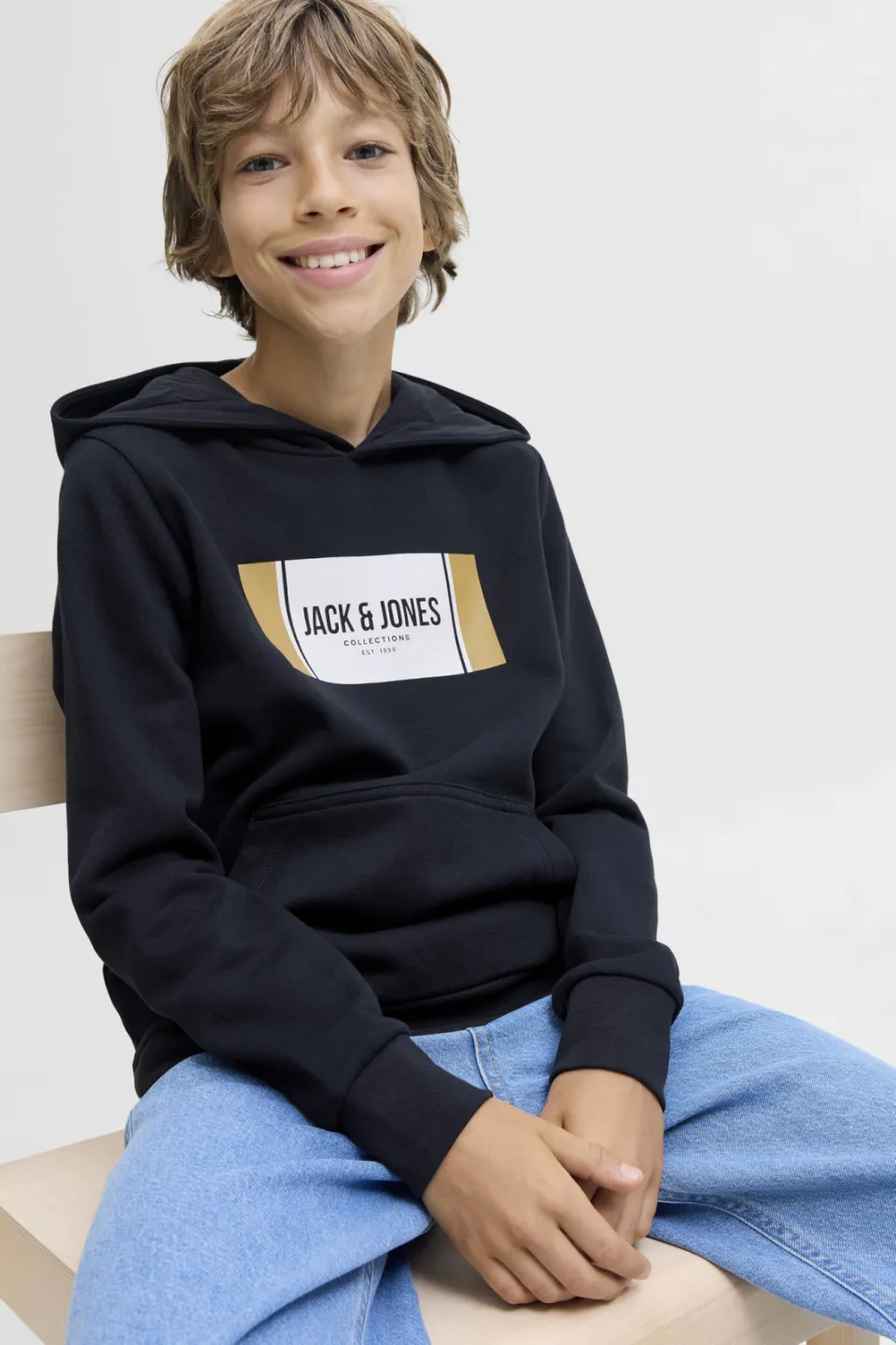 Jack & Jones JUNIOR hoodie donkerblauw, foto 5