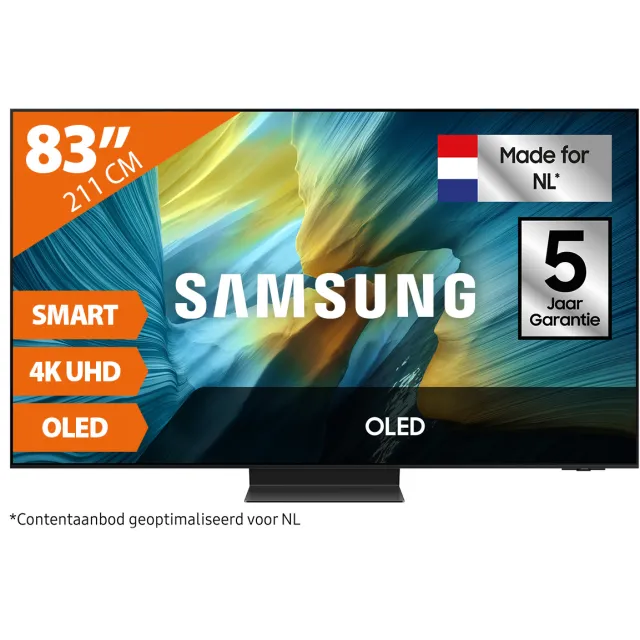 Samsung OLED 4K QE83S95F (2025) - 83 inch - OLED TV Zwart