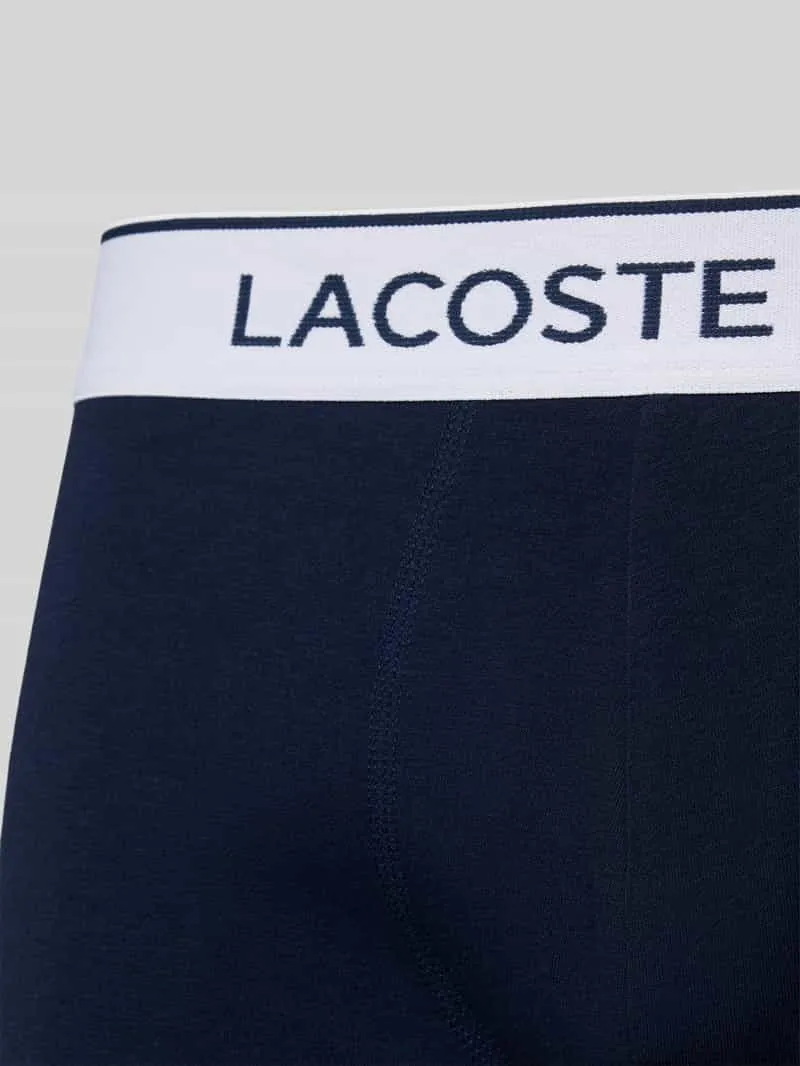 Lacoste Trunk boxershorts 3-pack marineblauw, foto 6
