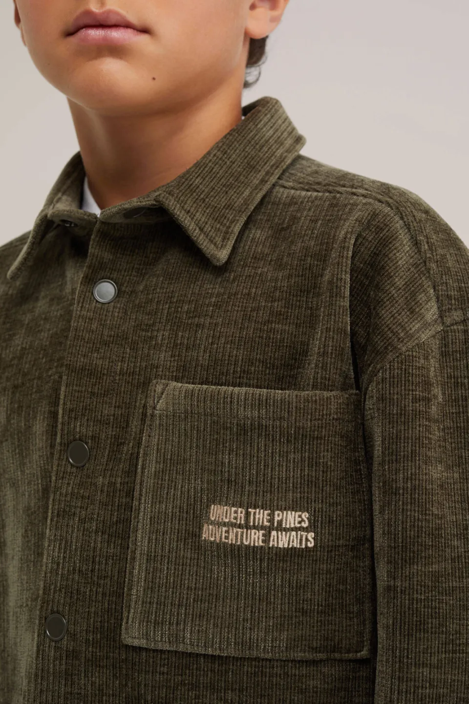 WE Fashion relaxed fit overshirt - groen, foto 5