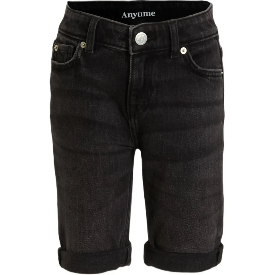Anytime jeansshort donkergrijs, foto 3