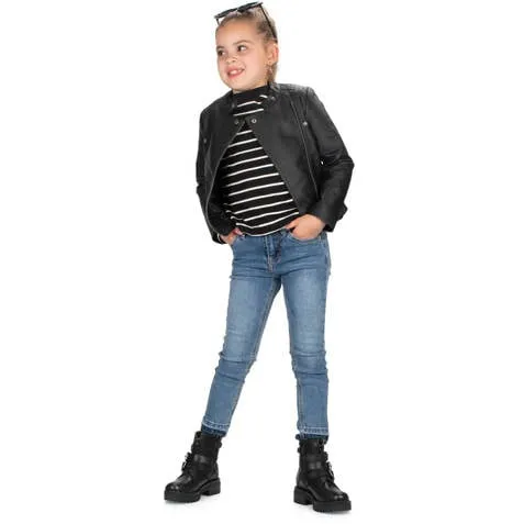 Poelman Monk leren enkelboots met crocoprint zwart, foto 2