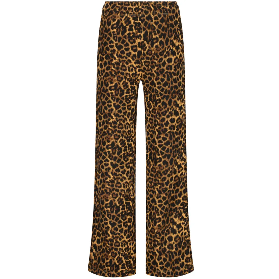 Vingino wide leg joggingbroek panterprint bruin, foto 2