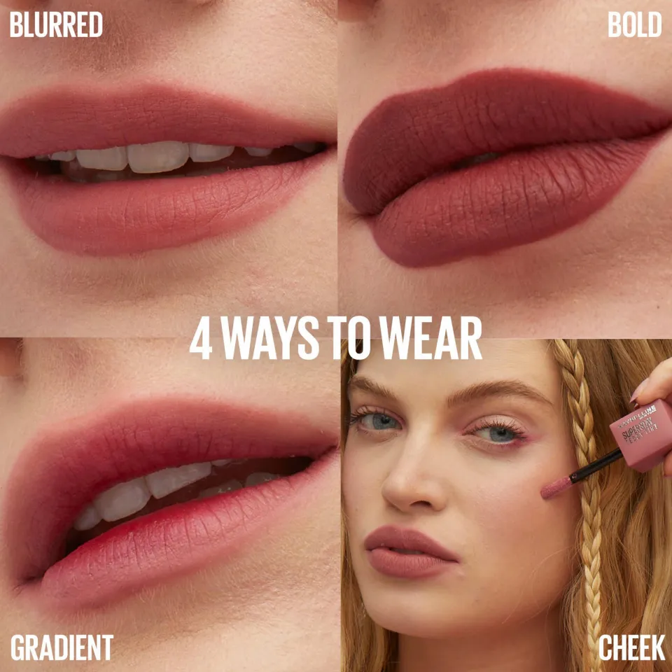 Maybelline New York SuperStay Teddy Tint lippenstift 10 Current Mood roze, foto 4