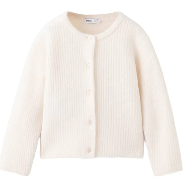 Mango Kids gebreid vest - beige Lichtbeige
