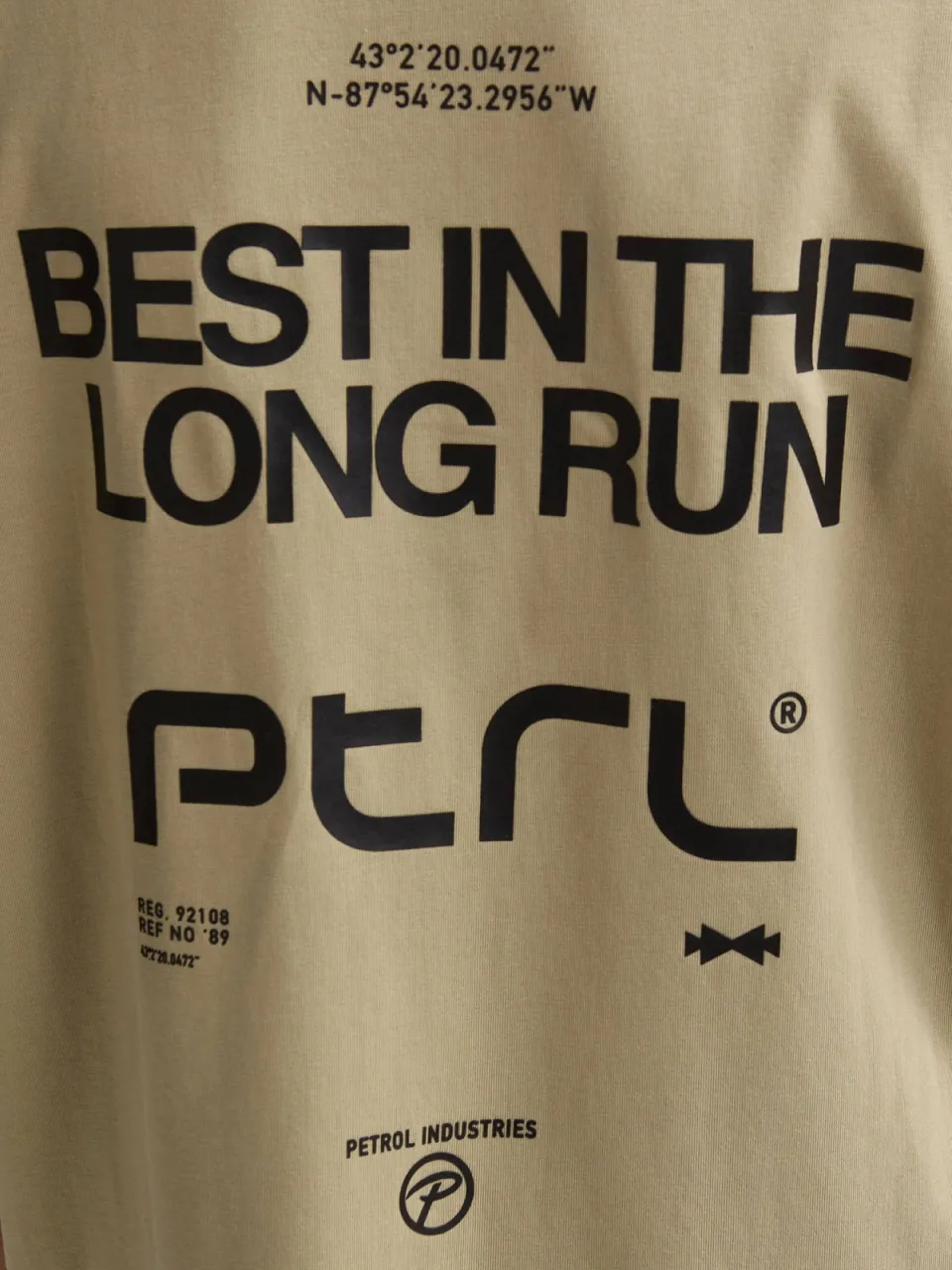 Petrol Industries t-shirt met backprint zand, foto 8