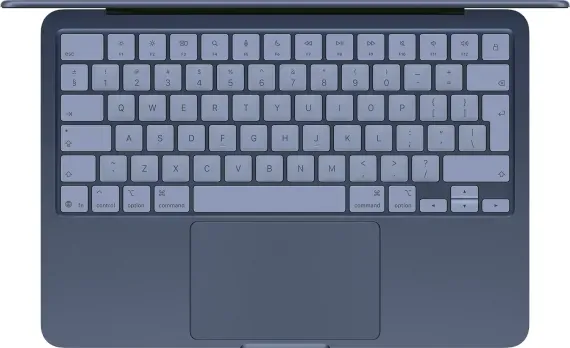 Apple MacBook Neo 13 inch laptop blauw