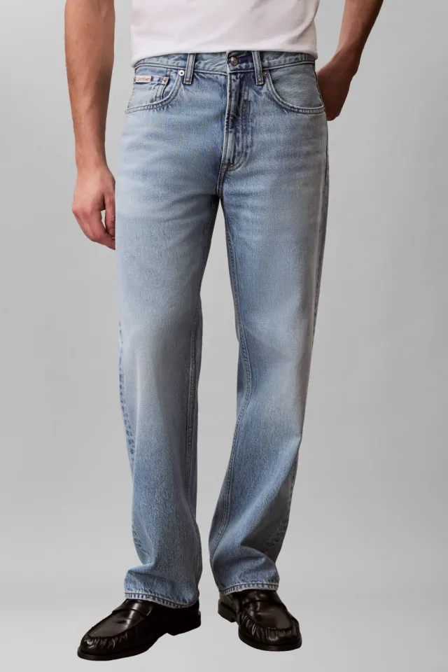 Calvin Klein JEANS 90s straight leg jeans - lichtblauw, foto 5