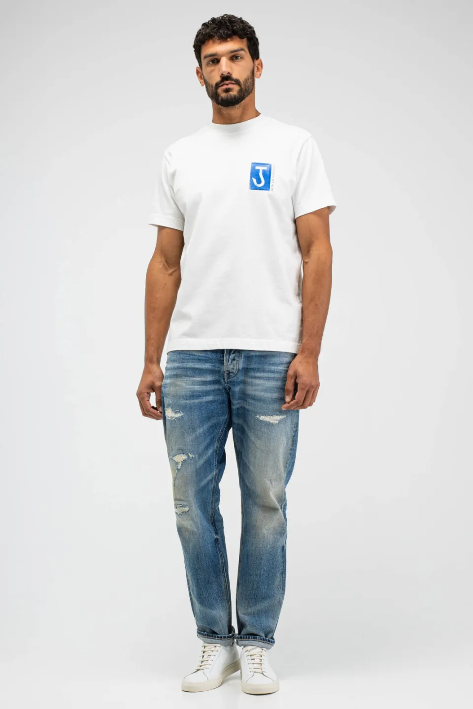 Butcher of Blue relaxed T-shirt met backprint wit, foto 5