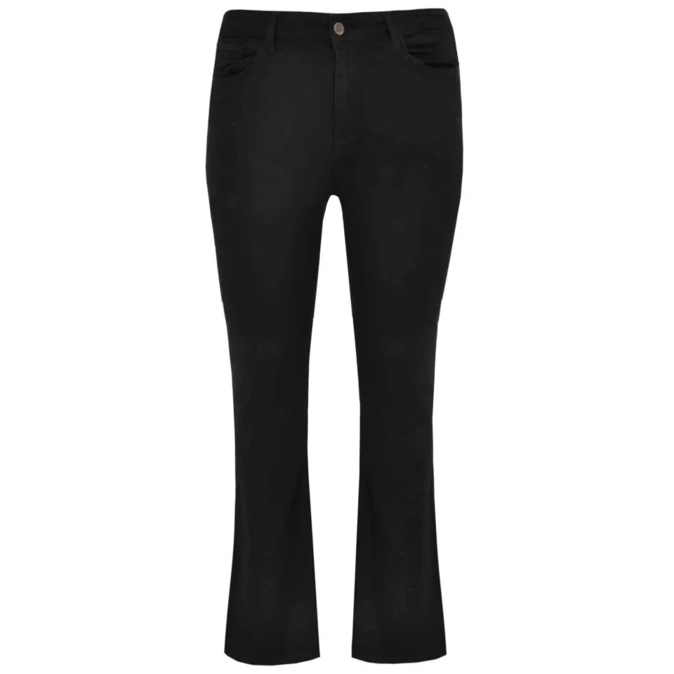 Yoek high waist flared jeans zwart, foto 2