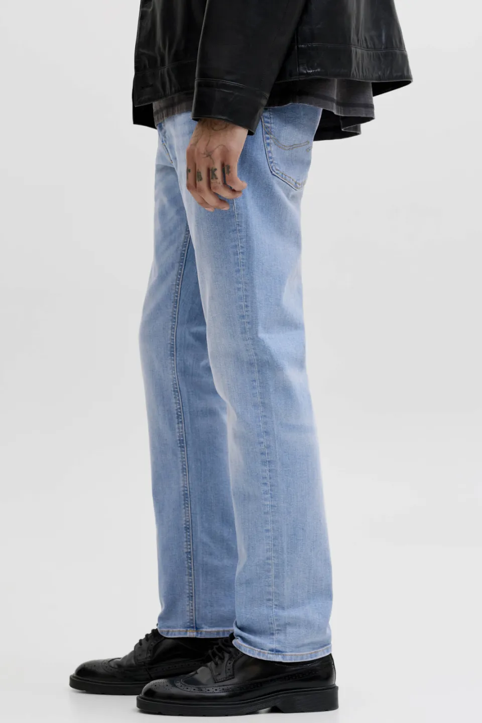 Jack & Jones JEANS INTELLIGENCE slim fit jeans JJIGLENN JJORIGINAL blue denim, foto 4