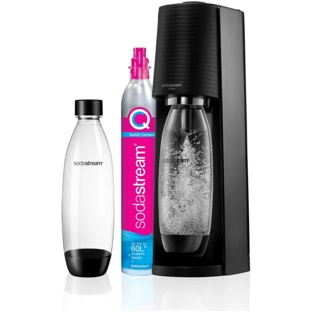 Sodastream TERRA Bruiswatertoestel Starterkit Waterkan Zwart