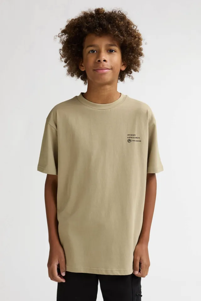 Petrol Industries t-shirt met backprint zand, foto 6