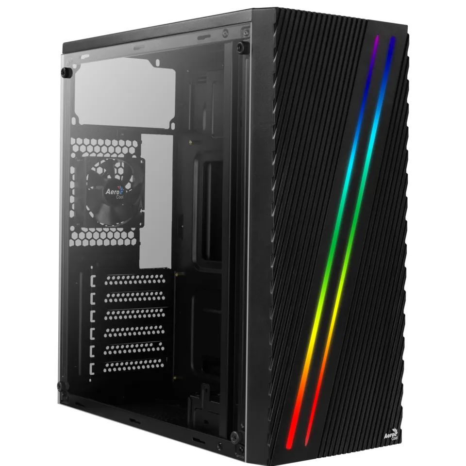 Aerocool Streak midi tower behuizing zwart