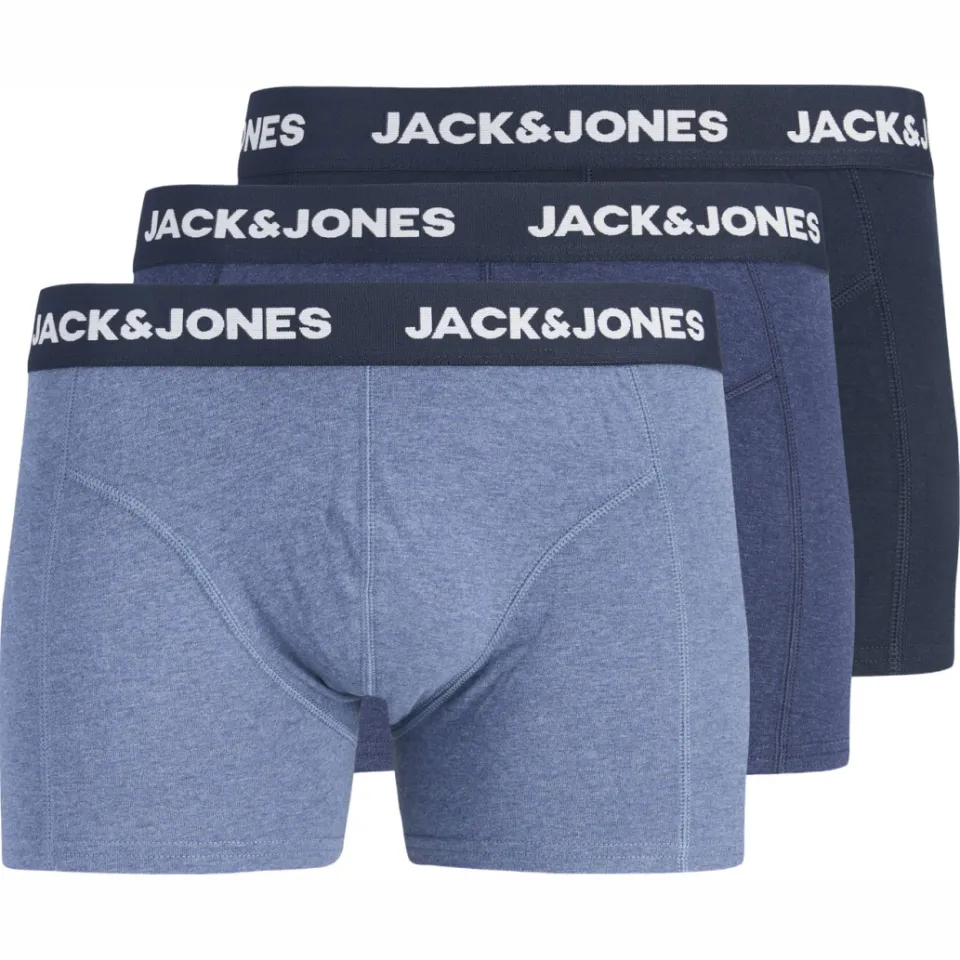 Jack & Jones boxershorts - blauw/donkerblauw (set van 3), foto 3