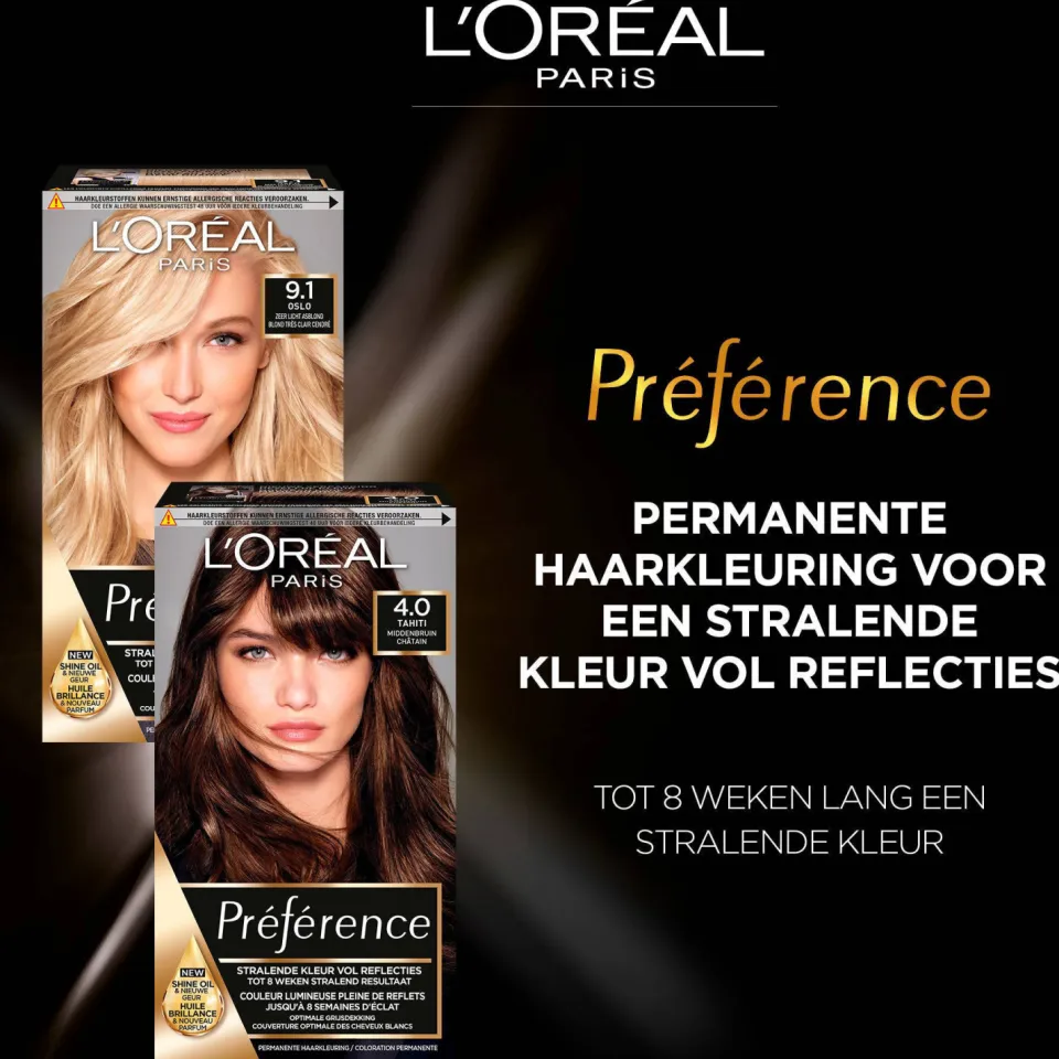 L'oréal Préférence 3.0 haarkleurmiddel donkerbruin 3.0 donkerbruin, foto 7