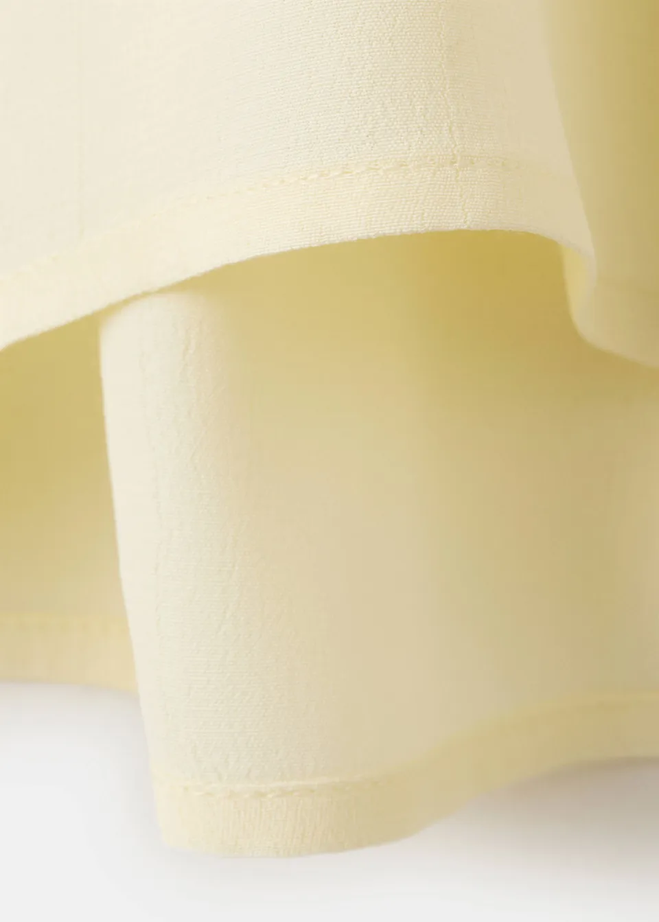 Mango haltertop met open rug lichtgeel, foto 6