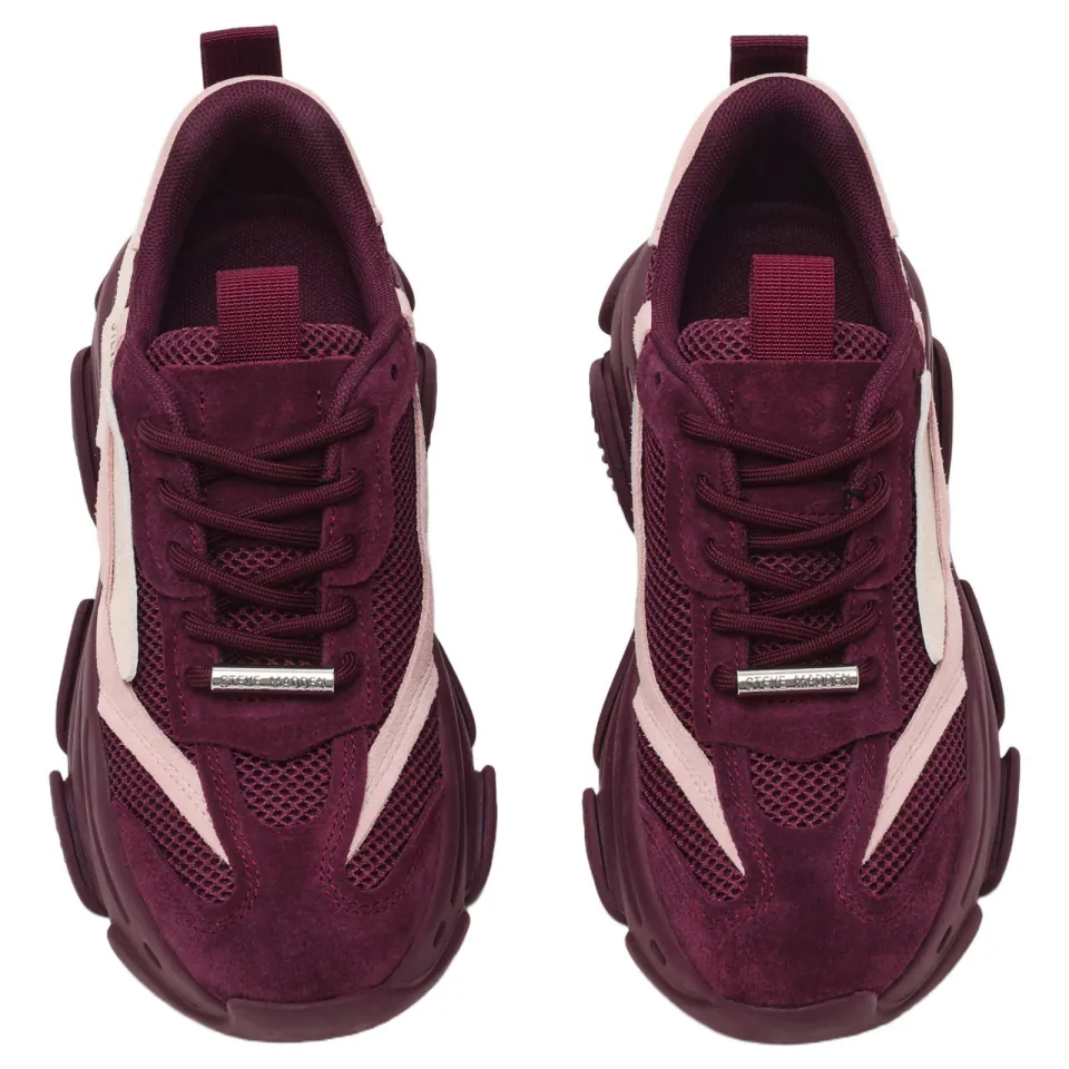 Steve Madden Possession-E chunky suède sneakers - aubergine/roze, foto 6
