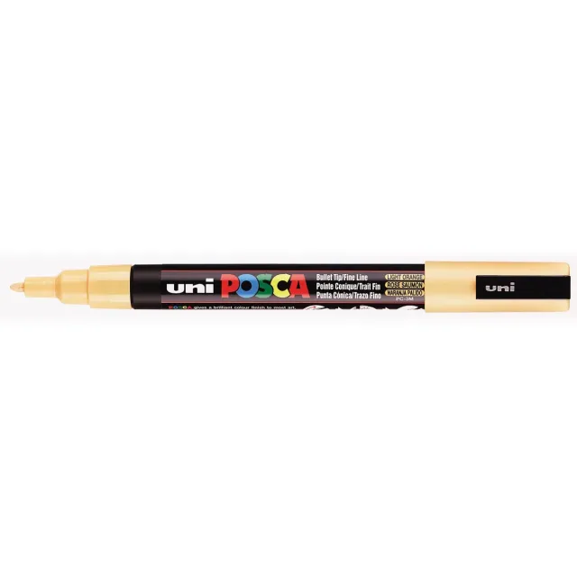 Posca marker met conische punt schrijfdikte fijn zalmroze