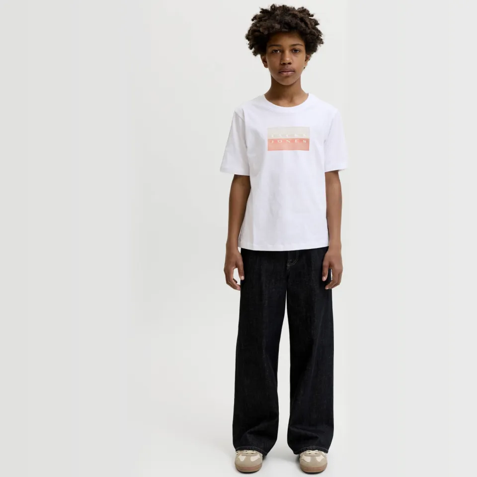 Jack & Jones t-shirt wit met printopdruk, foto 3