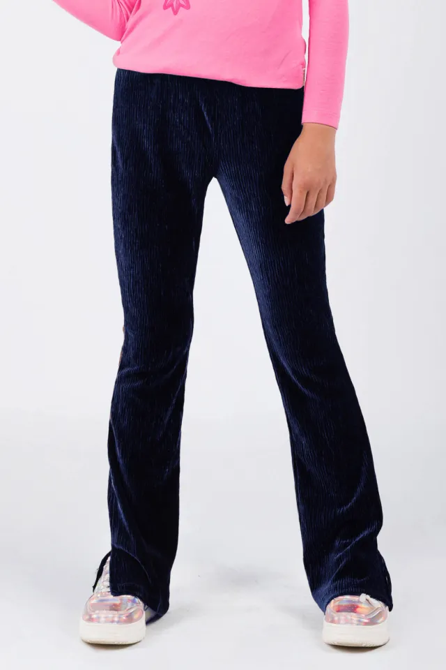 B.Nosy Puck flared broek donkerblauw