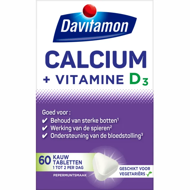 Davitamon Calcium met vitamine D kauwtabletten