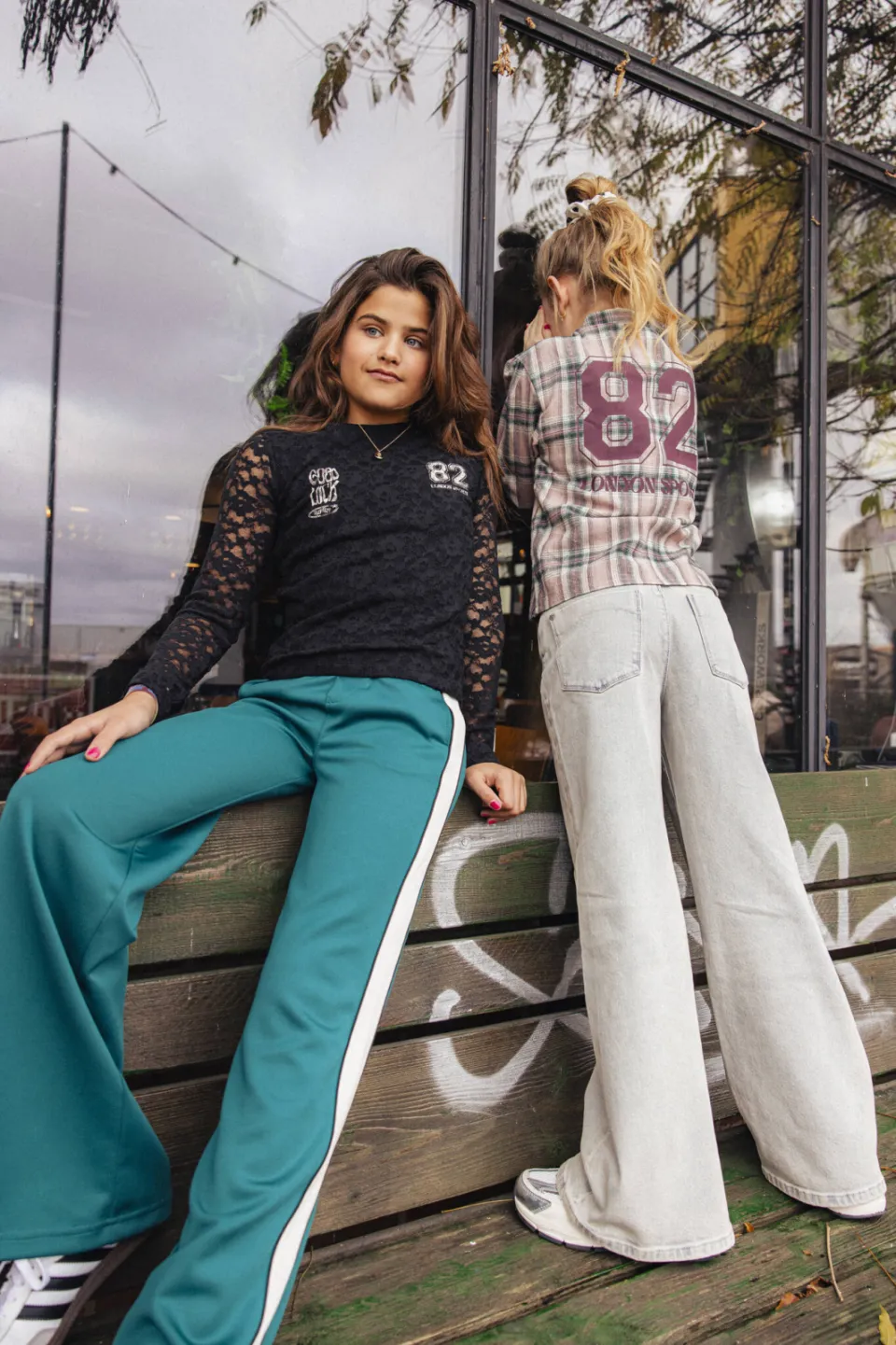 Indian Blue Jeans wide leg jeans - lichtblauw, foto 4