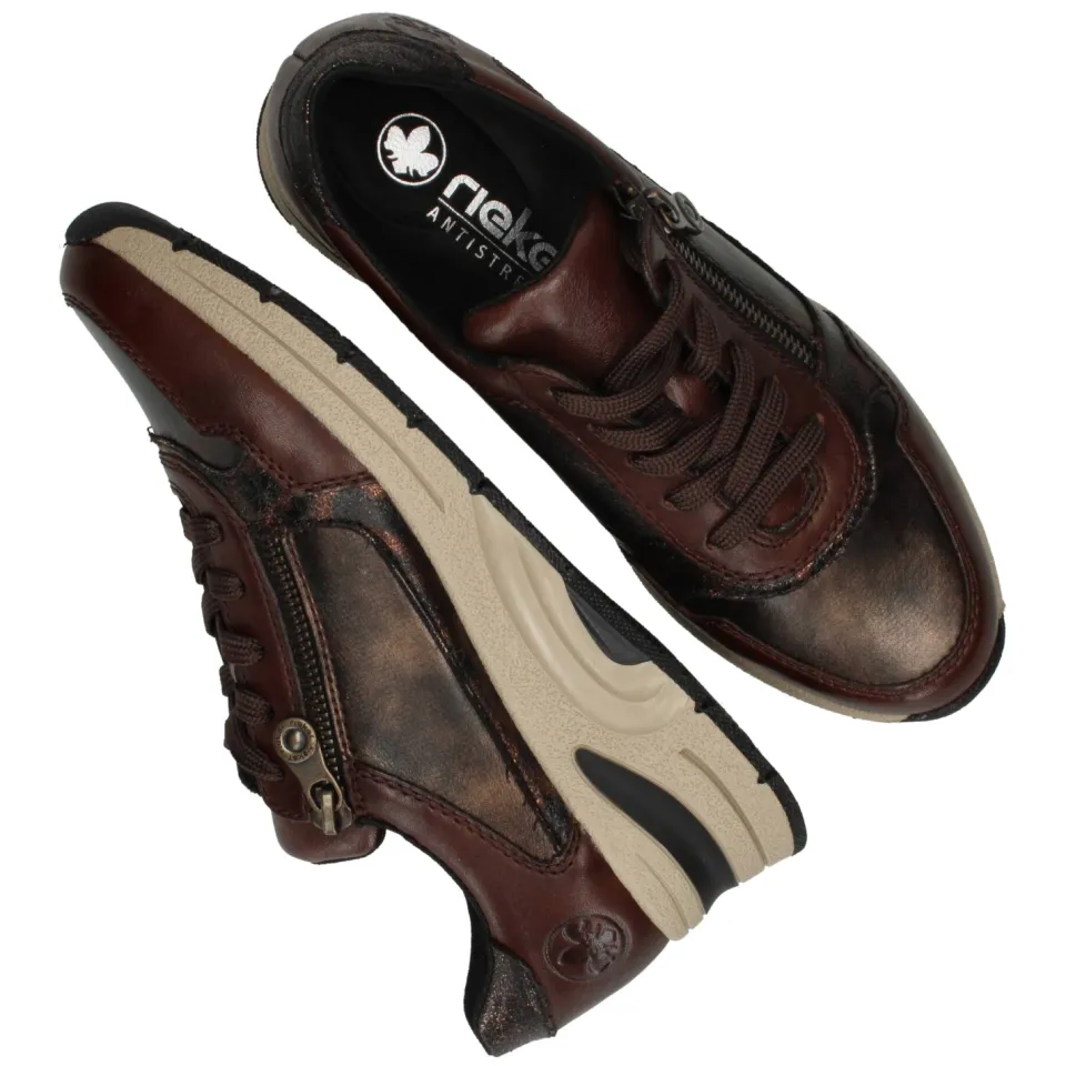 Rieker 292896 lage sneakers bruin, foto 5