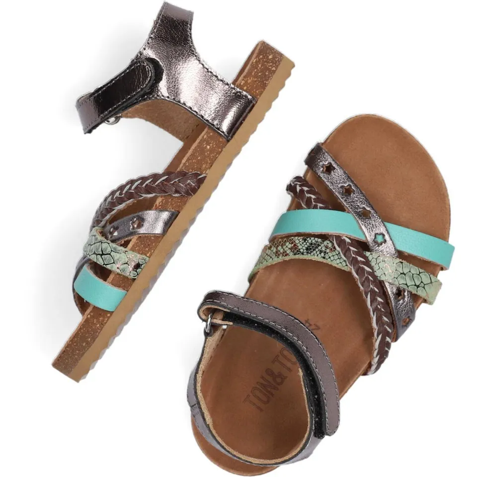 Ton & Ton Sandalen Pl_omo08 Zilver, foto 4