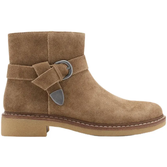 Mango Kids suède enkelboots - lichtbruin